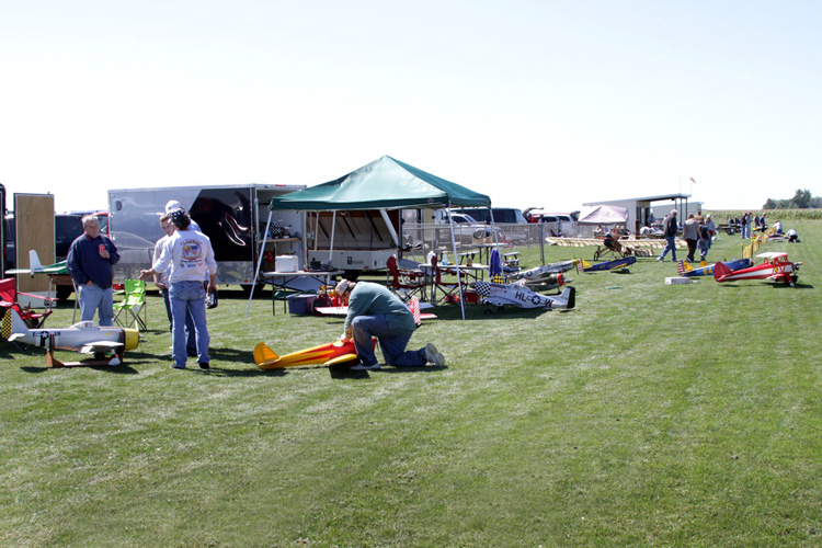 Flight line looking West