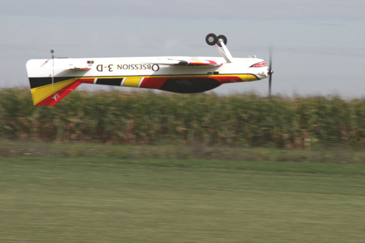 Weston McCarty doing an inverted fly-by